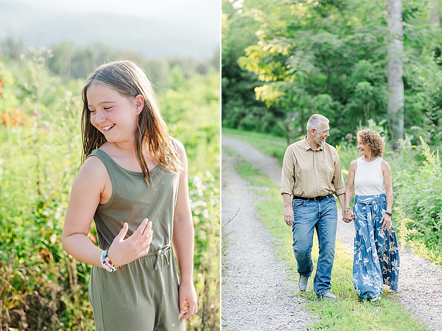 granddaughter in smoky mountains