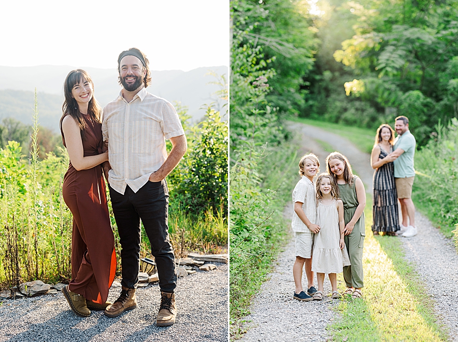 golden hour in smoky mountains