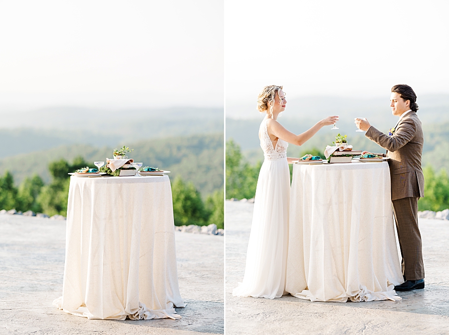 Sweetheart table at The Loyston Wedding Venue by Amanda May Photos