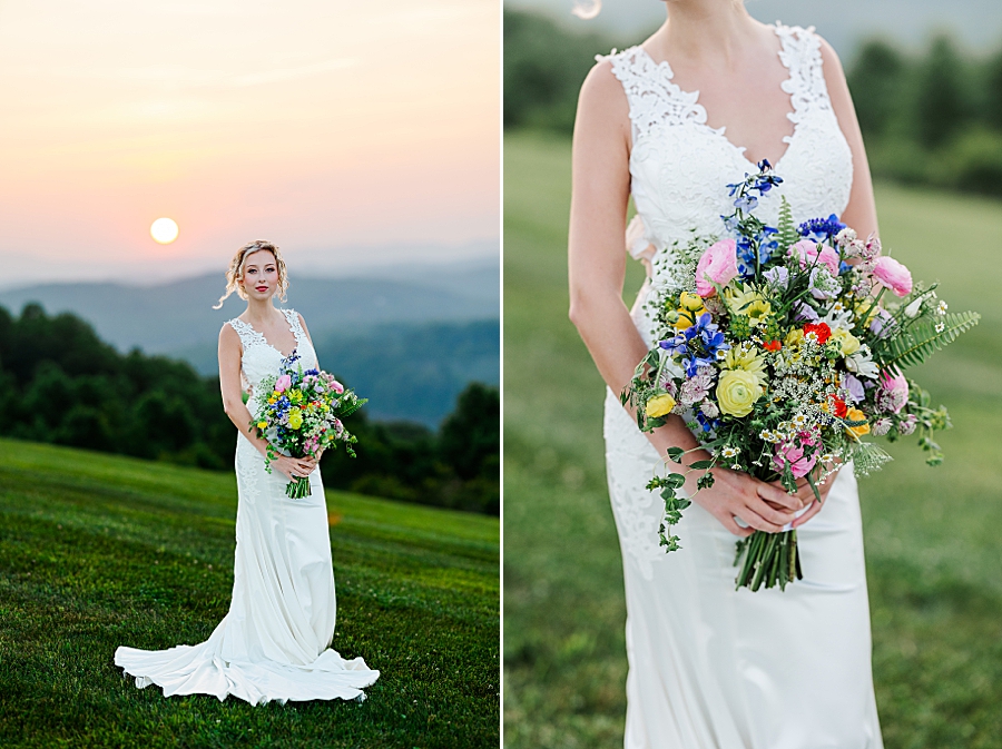 Bride's bouquet at styled shoot by Amanda May Photos