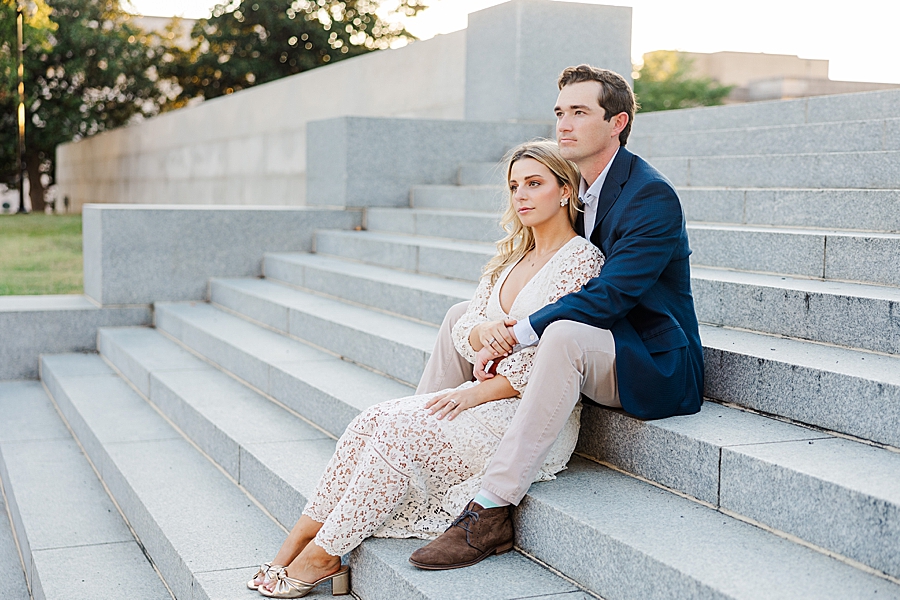 sitting on tennessee capitol steps