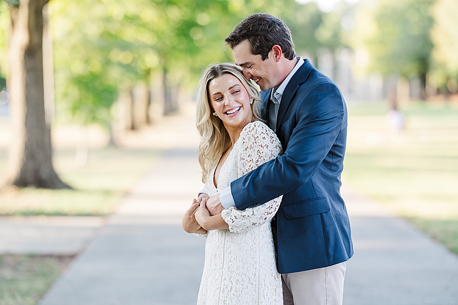 cute couple at engagement session