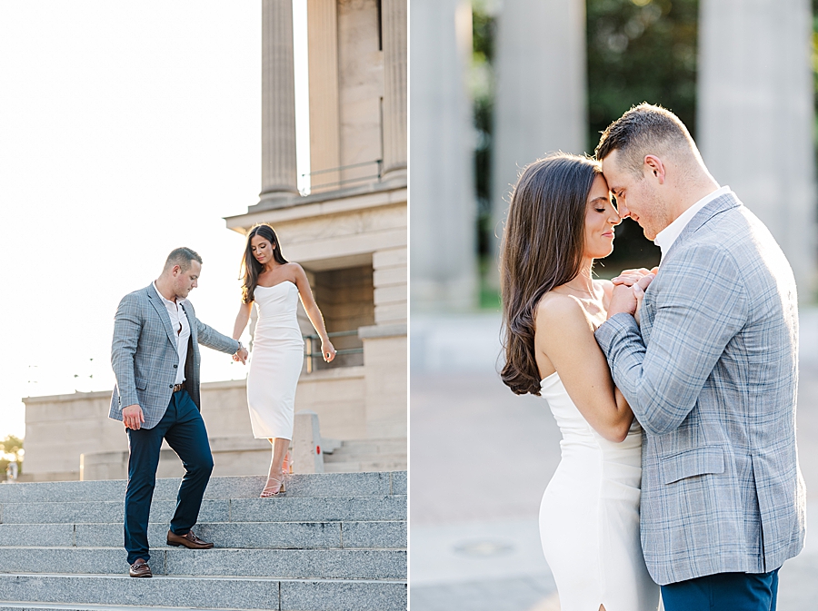 foreheads together at tennessee capitol