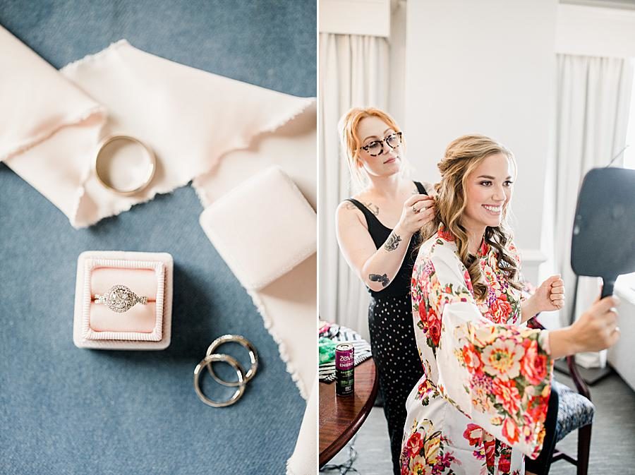 Engagement ring flat lay at this The Olmsted Wedding by Knoxville Wedding Photographer, Amanda May Photos.
