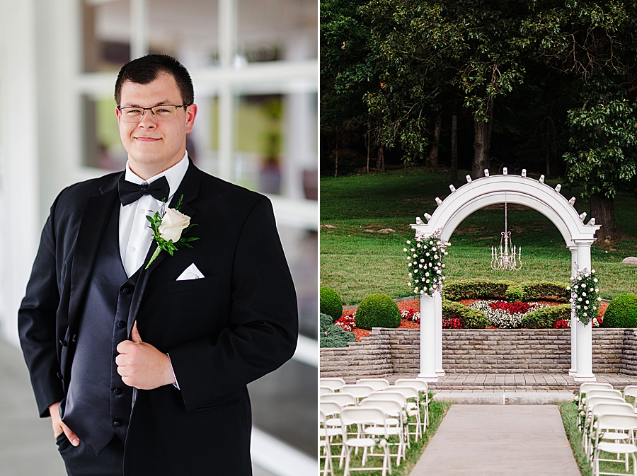 groom portrait at the carriage house