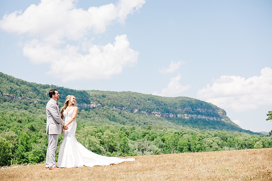 lookout mountain behind couple