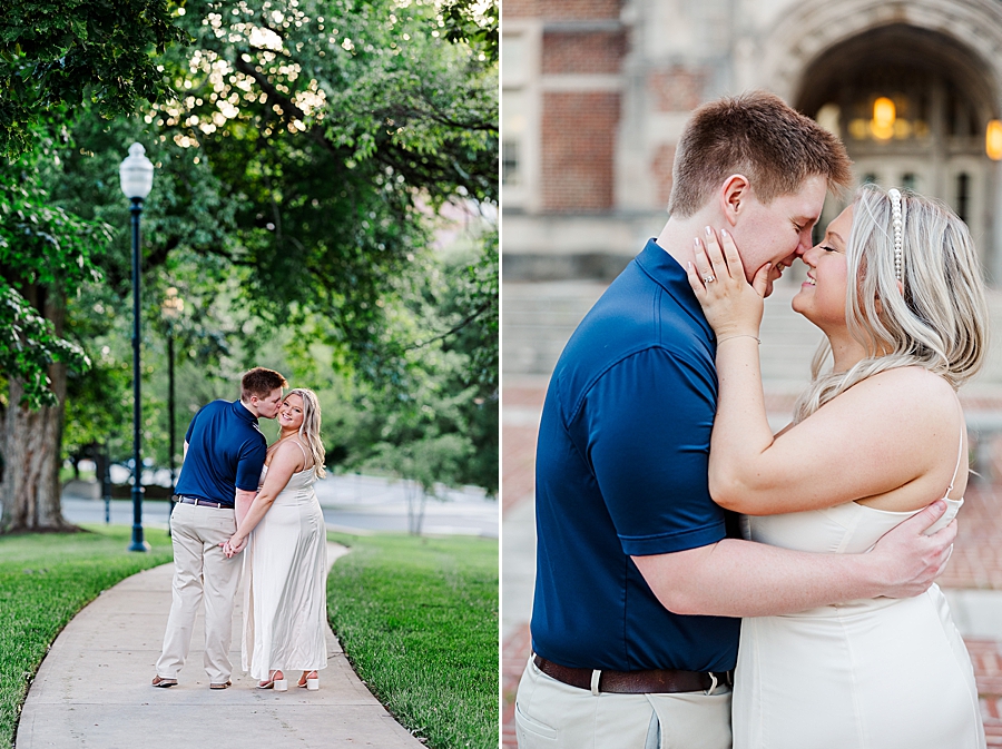 couple almost kissing