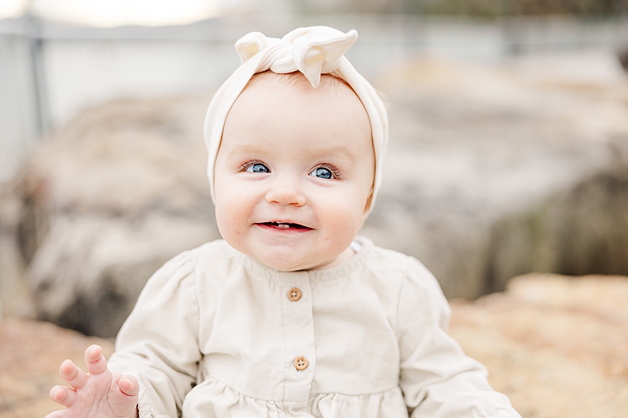 smiley baby girl