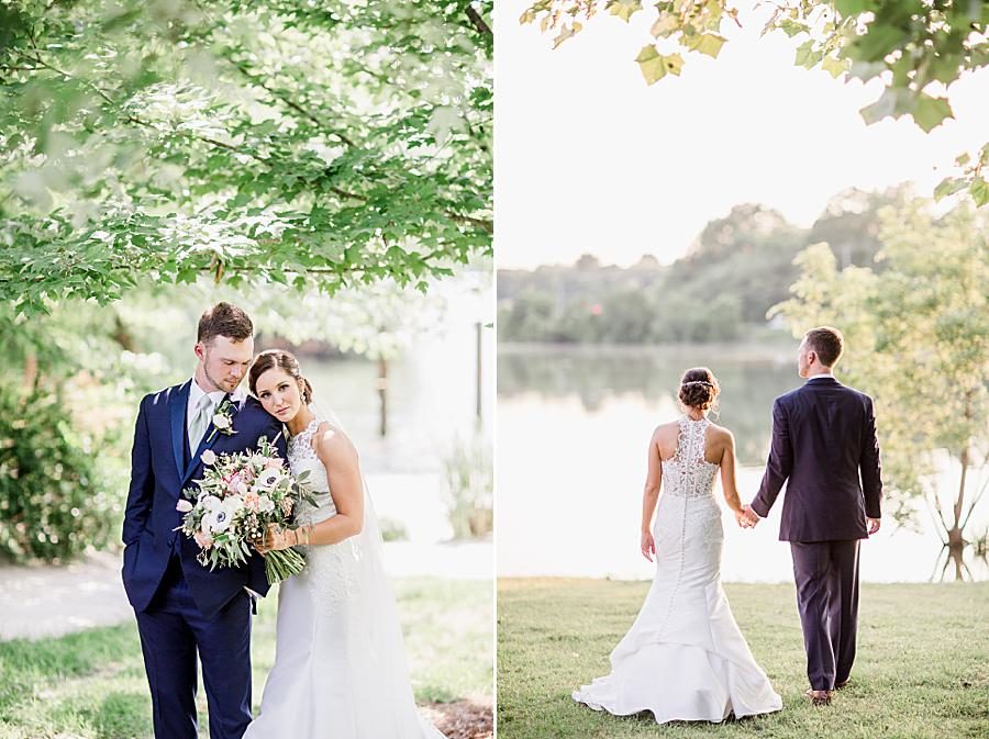 Sunset on the water by Knoxville Wedding Photographer, Amanda May Photos.