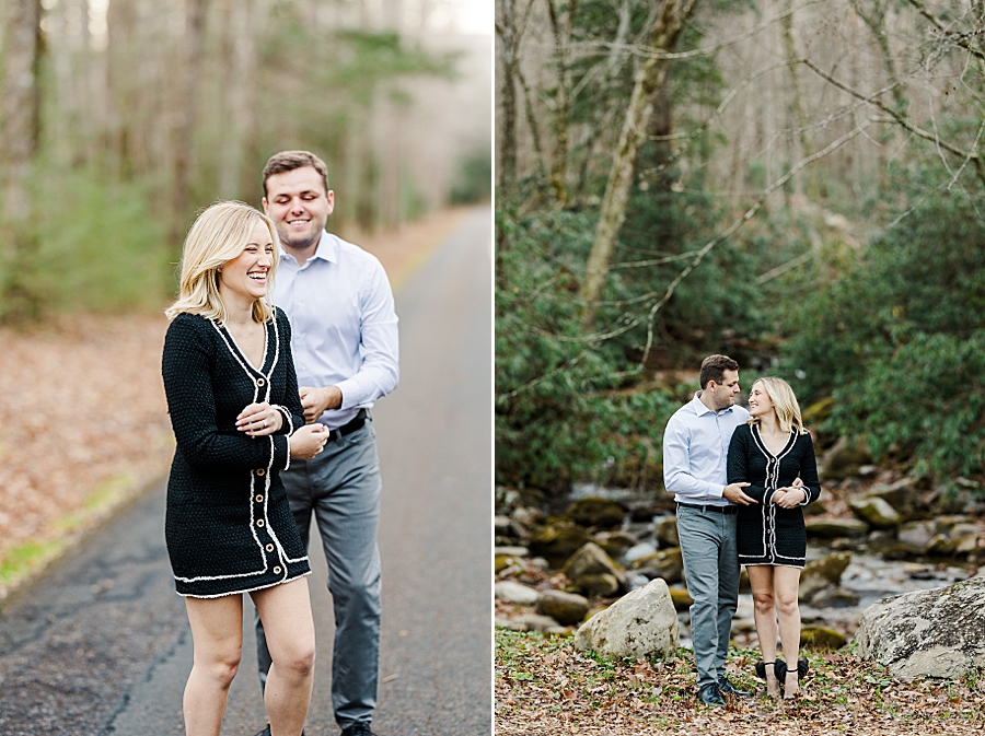 cosby campground winter mountain engagement