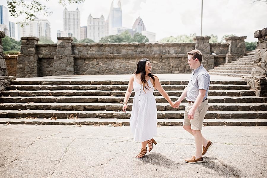 at this Piedmont Park Proposal by Knoxville Wedding Photographer, Amanda May Photos.