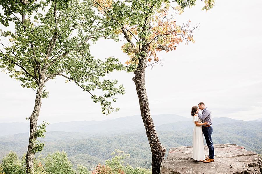 Mountain View at this Eagle Rock engagement by Knoxville Wedding Photographer, Amanda May Photos.