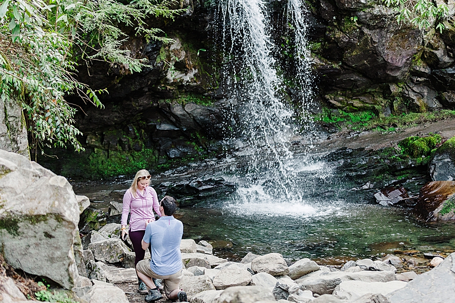 proposing at grotto falls proposal