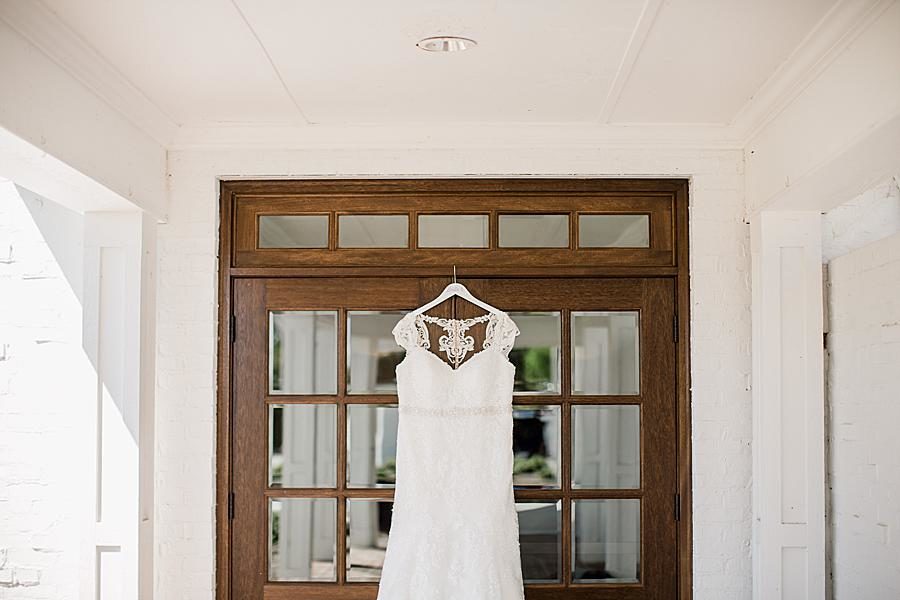 Wedding dress at this Holston Hills Country Club wedding by Knoxville Wedding Photographer, Amanda May Photos.