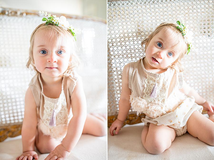 youngest daughter during lifestyle newborn session