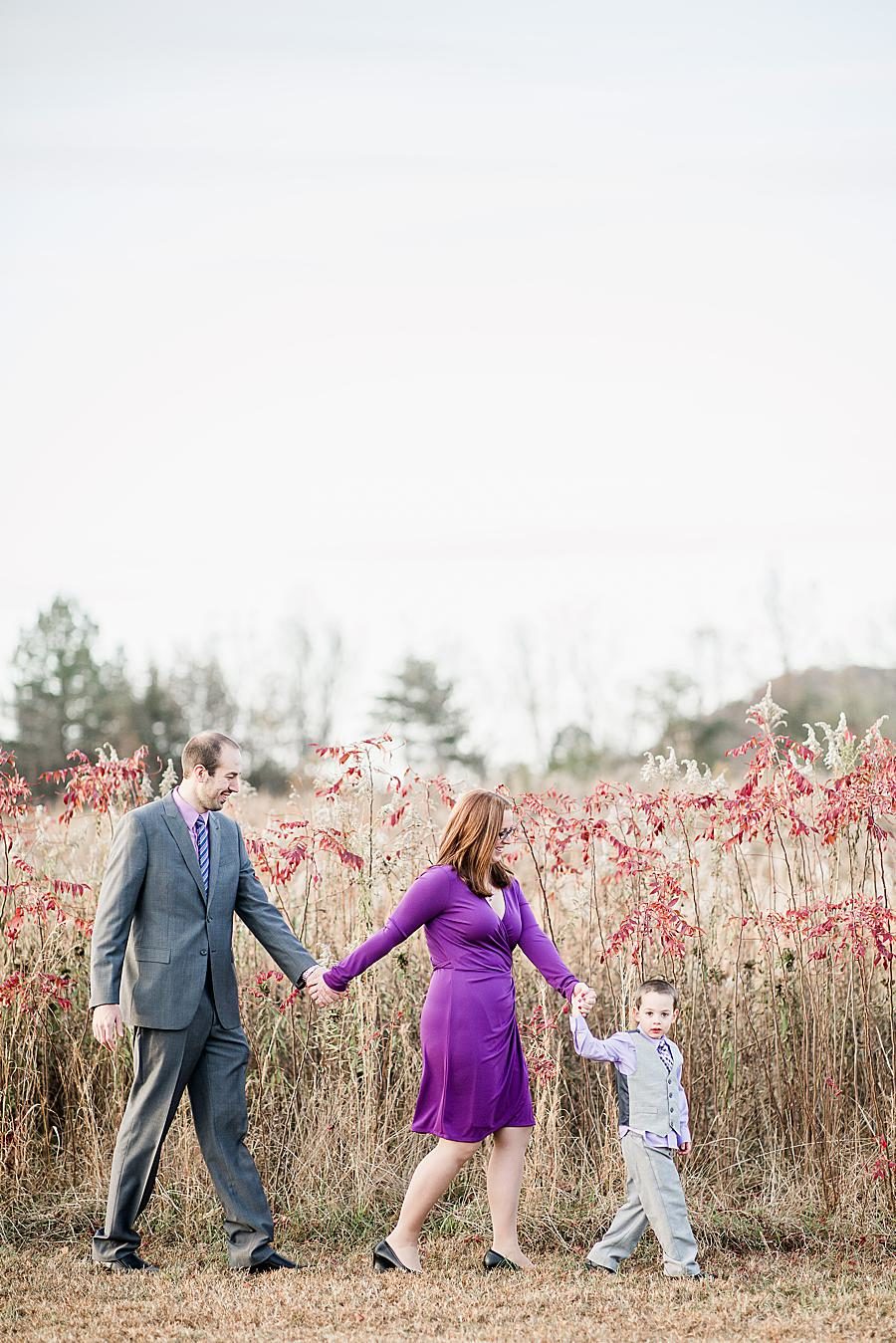 Holding hands at this Melton Hill Park session by Knoxville Wedding Photographer, Amanda May Photos.