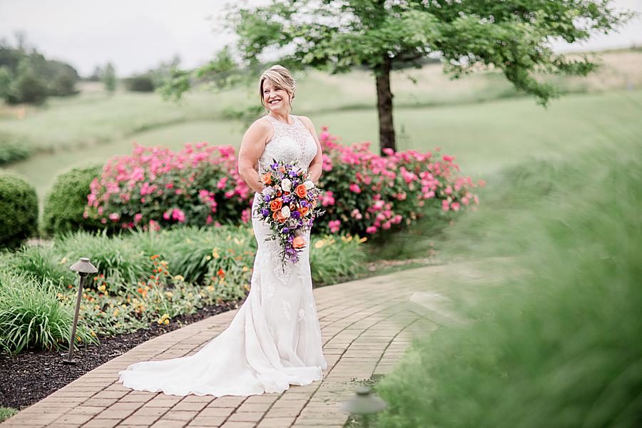 Bridal bouquet at this intimate WindRiver wedding by Knoxville Wedding Photographer Amanda May Photos.